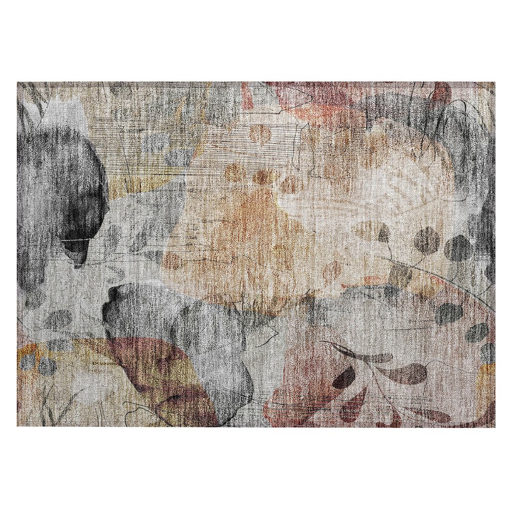 Chantille ACN832 Orange 1'8" x 2'6" Rug. Picture 1