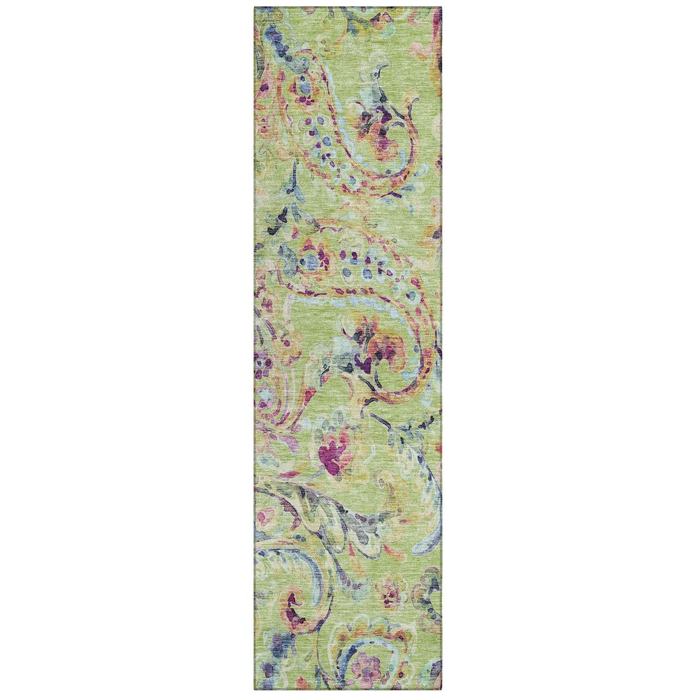 Chantille ACN834 Green 2'3" x 7'6" Rug. Picture 1