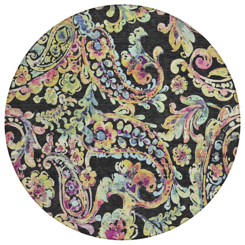 Chantille ACN834 Black 8' x 8' Rug. Picture 1