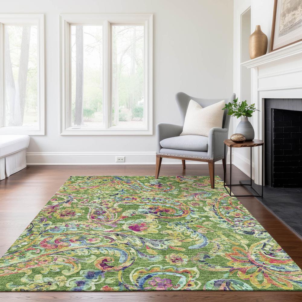 Chantille ACN834 Green 2'6" x 3'10" Rug. Picture 5