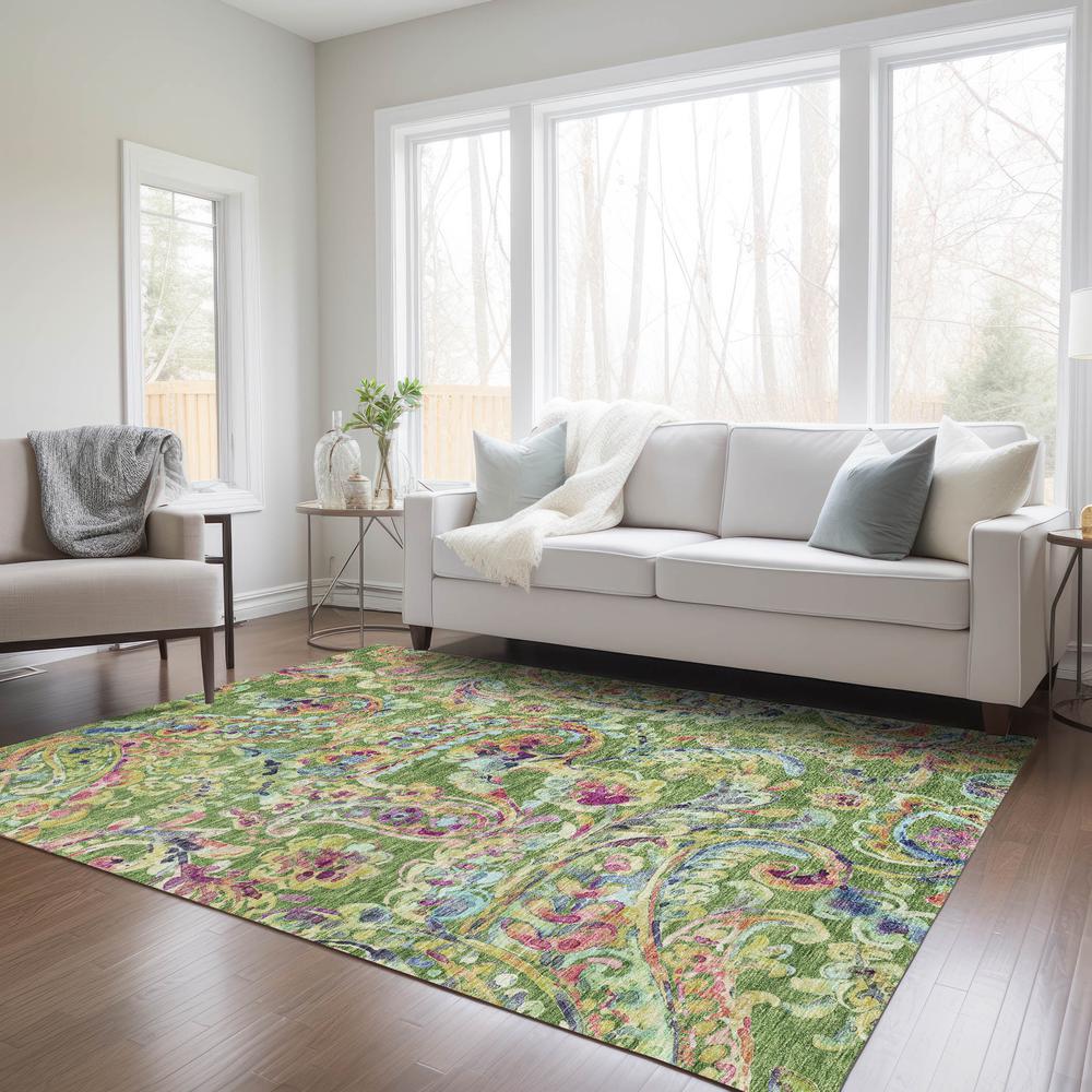Chantille ACN834 Green 2'6" x 3'10" Rug. Picture 6