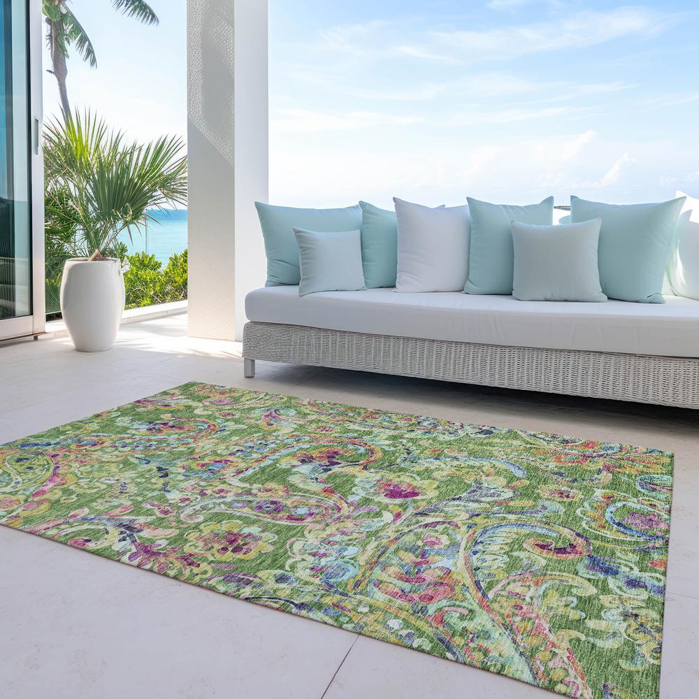 Chantille ACN834 Green 2'6" x 3'10" Rug. Picture 7