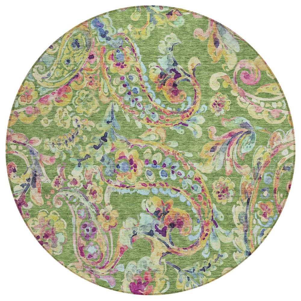 Chantille ACN834 Green 8' x 8' Rug. Picture 1
