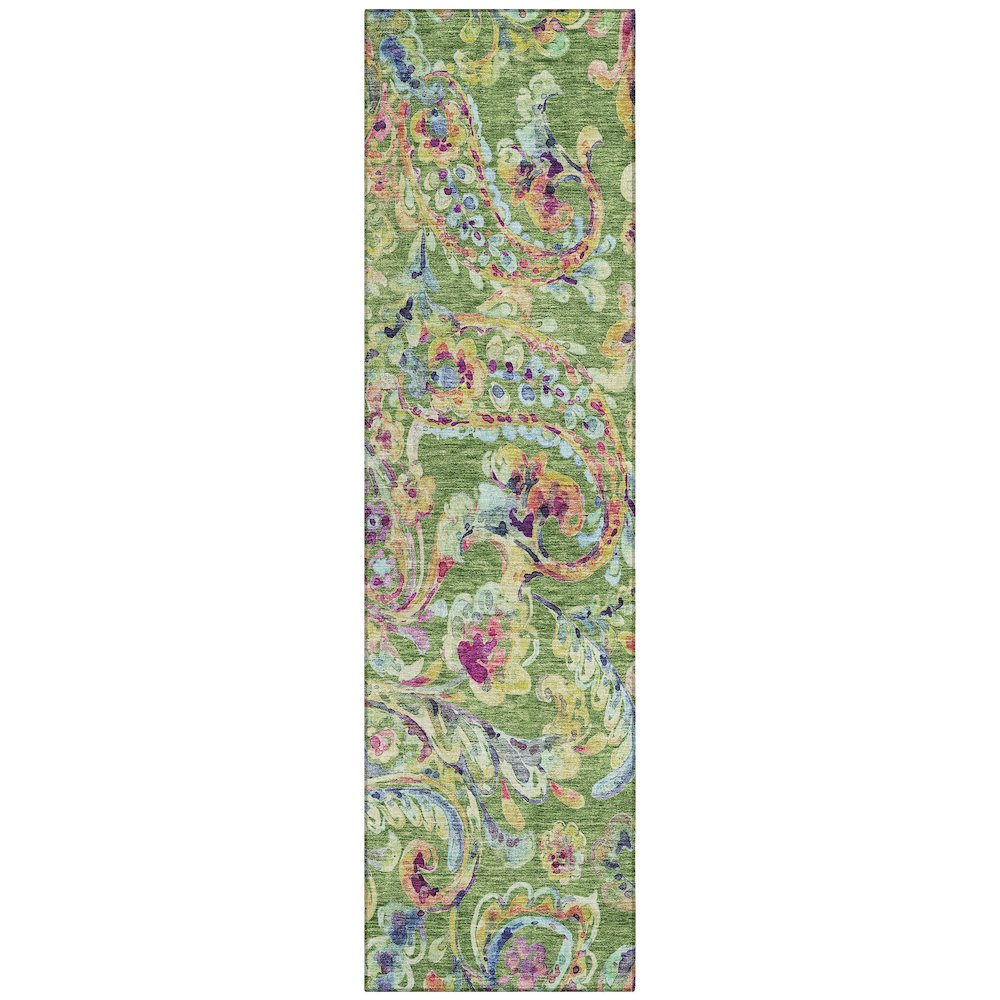 Chantille ACN834 Green 2'3" x 7'6" Rug. Picture 1