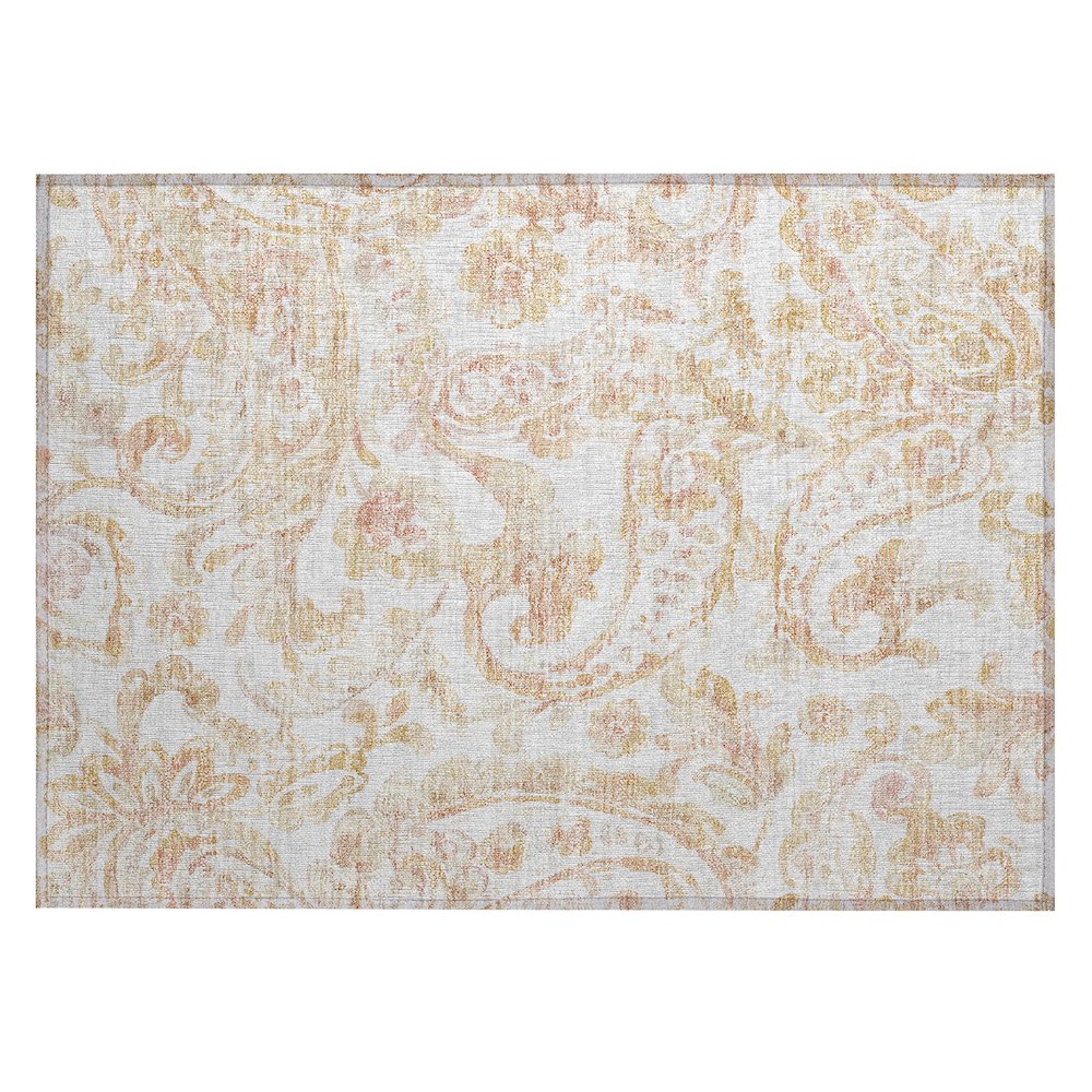 Chantille ACN835 Orange 1'8" x 2'6" Rug. Picture 1