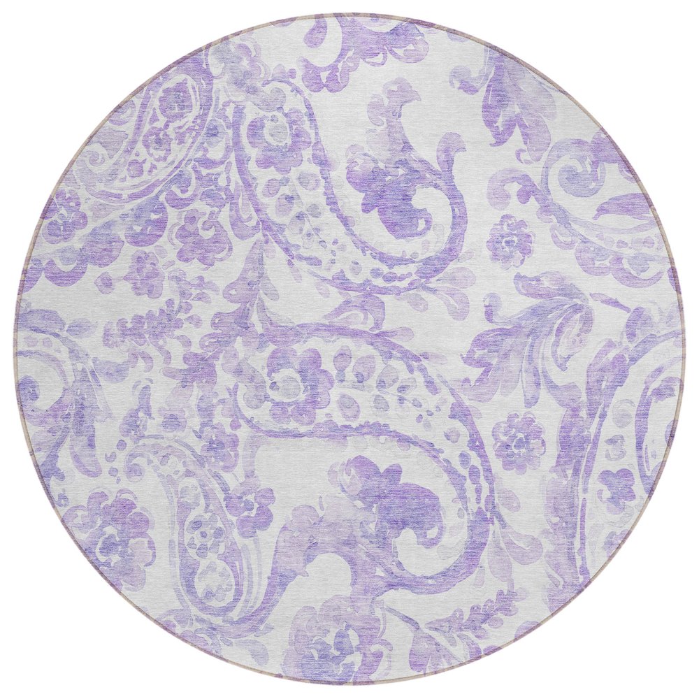 Chantille ACN835 Purple 8' x 8' Rug. Picture 1