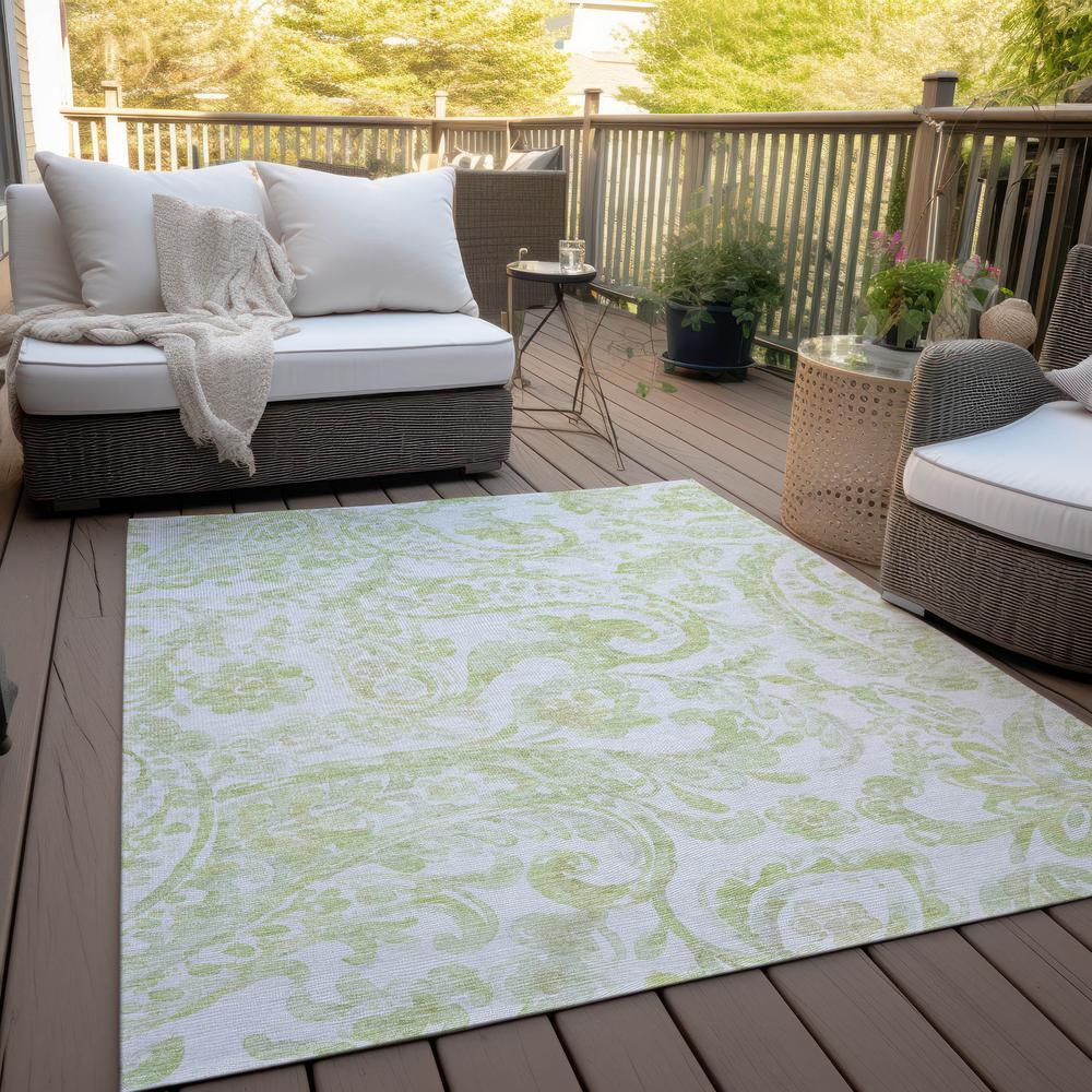 Chantille ACN835 Green 2'6" x 3'10" Rug. Picture 8