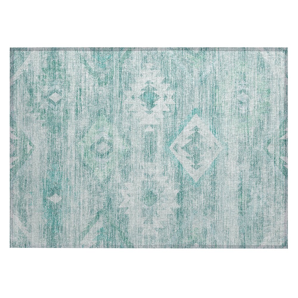 Chantille ACN837 Teal 1'8" x 2'6" Rug. Picture 1