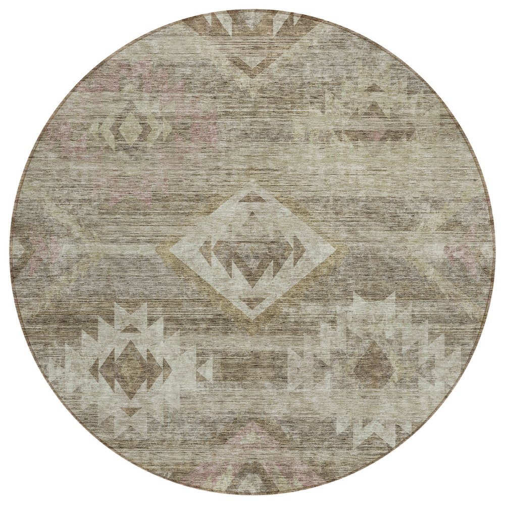 Chantille ACN837 Brown 8' x 8' Rug. Picture 1