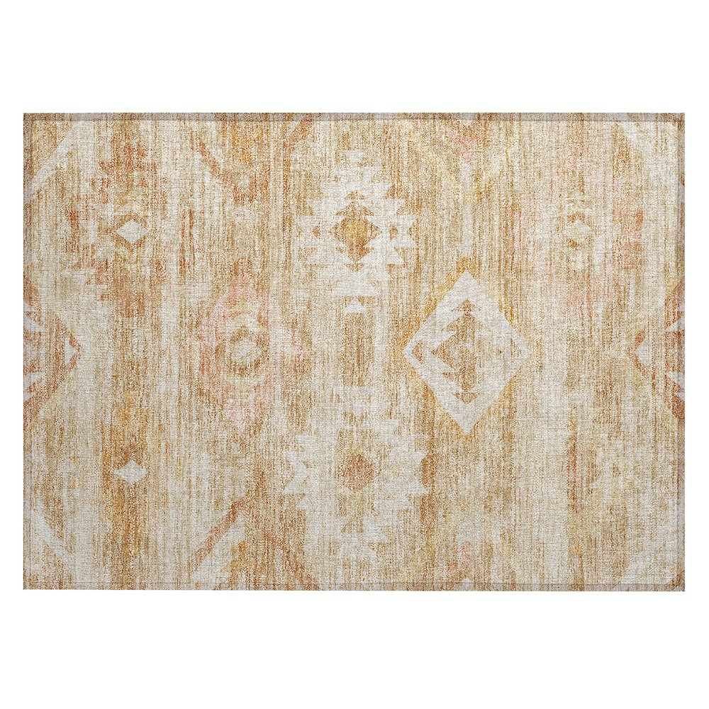 Chantille ACN837 Orange 1'8" x 2'6" Rug. Picture 1