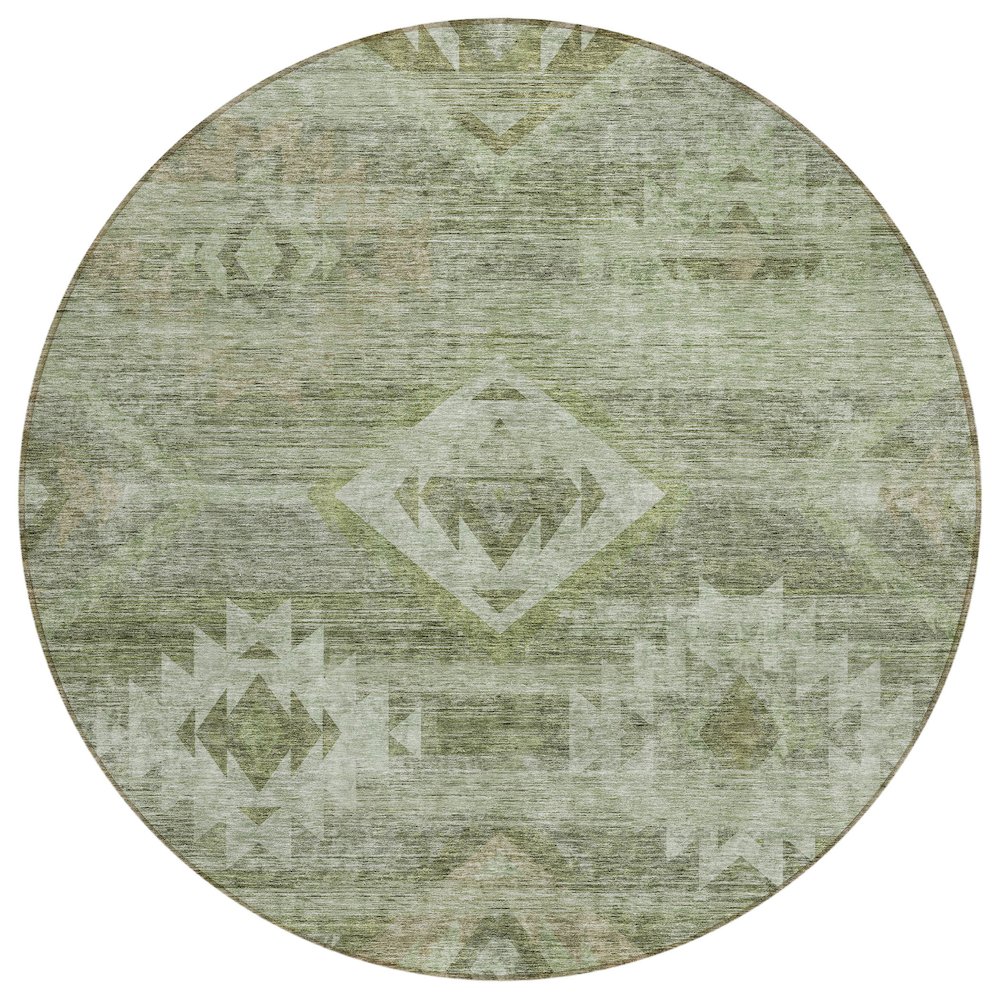 Chantille ACN837 Green 8' x 8' Rug. Picture 1