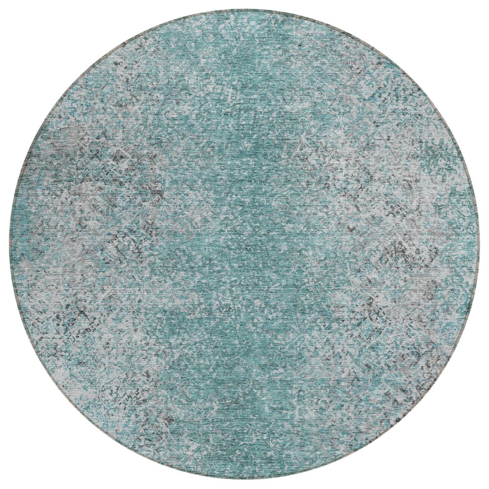 Chantille ACN840 Teal 8' x 8' Rug. Picture 1