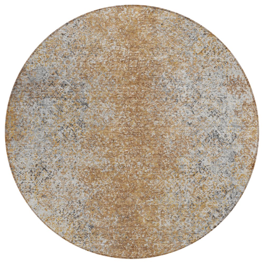 Chantille ACN840 Orange 8' x 8' Rug. Picture 1