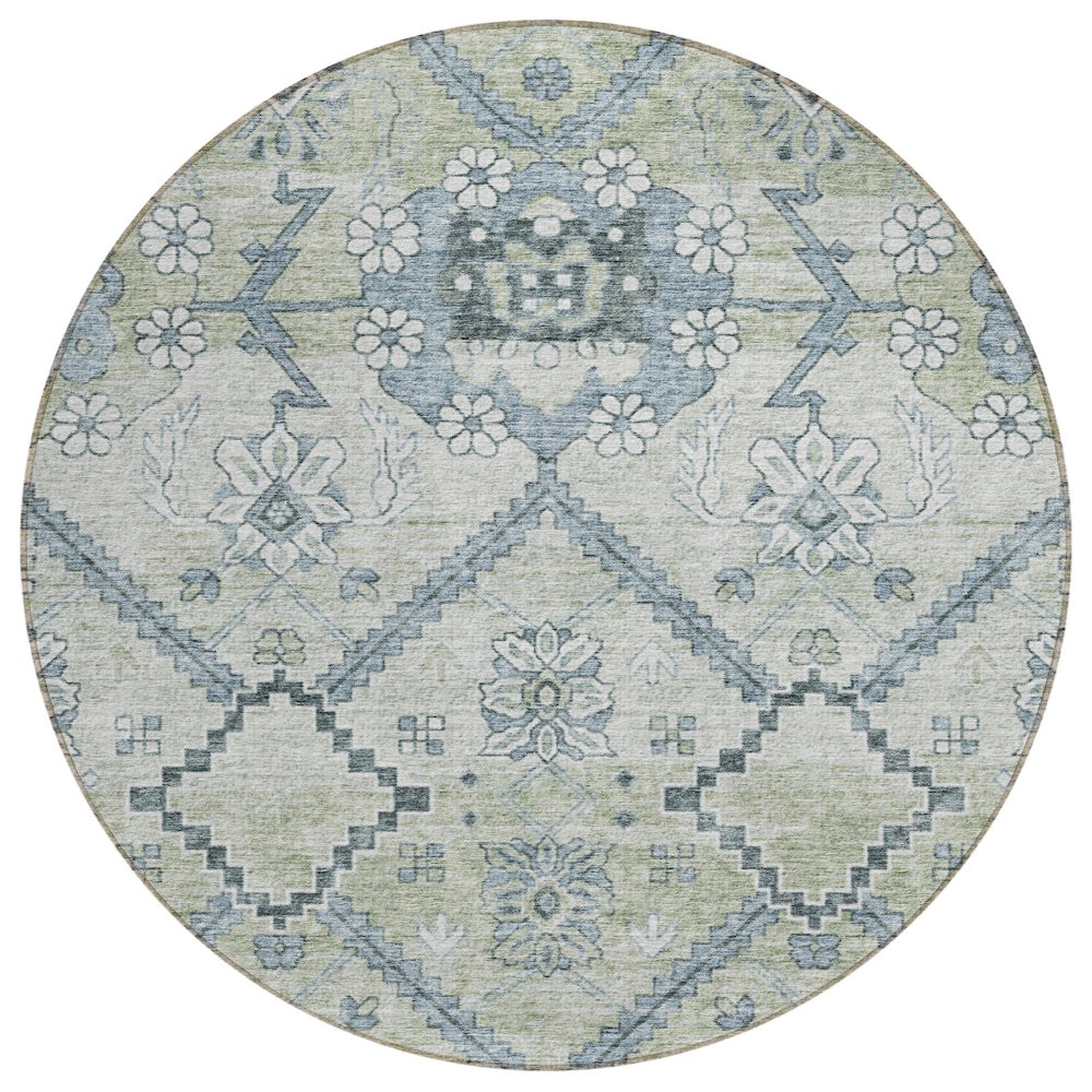 Chantille ACN841 Green 8' x 8' Rug. Picture 1