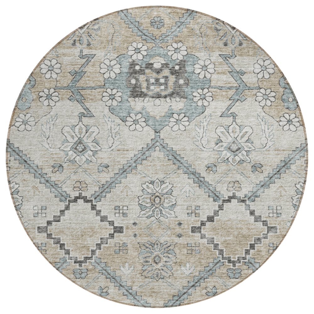 Chantille ACN841 Brown 8' x 8' Rug. Picture 1