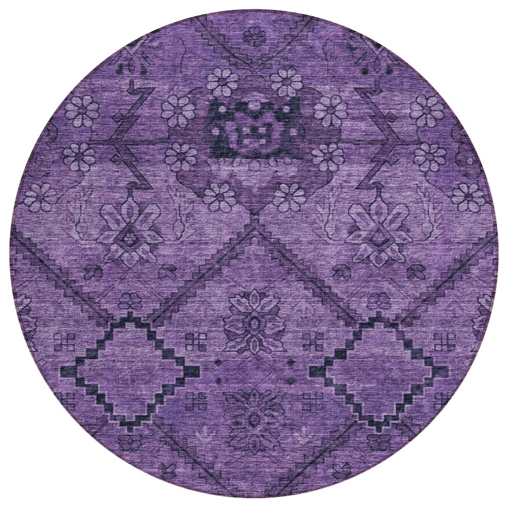 Chantille ACN842 Purple 8' x 8' Rug. Picture 1