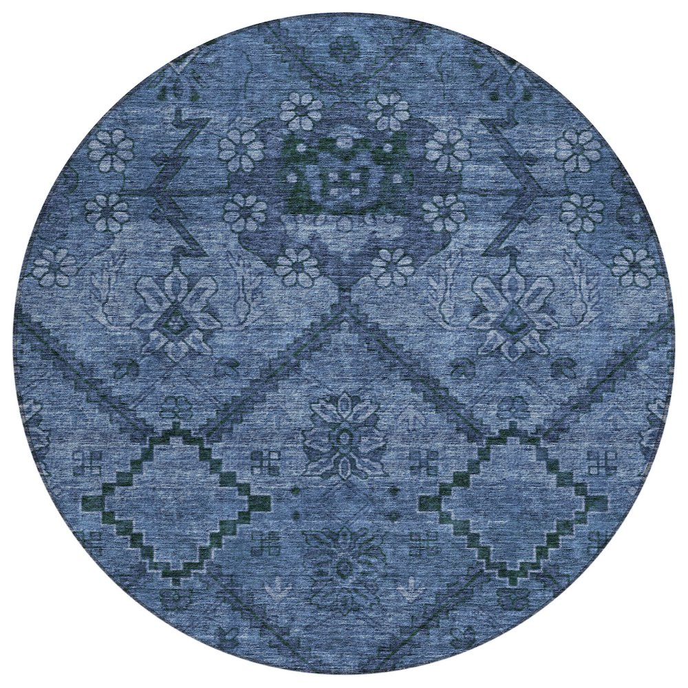 Chantille ACN842 Blue 8' x 8' Rug. Picture 1
