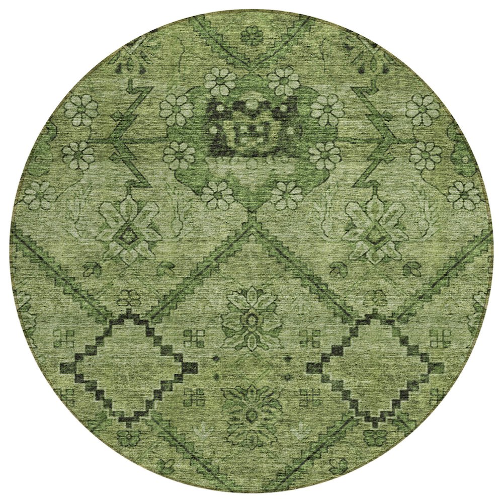 Chantille ACN842 Green 8' x 8' Rug. Picture 1