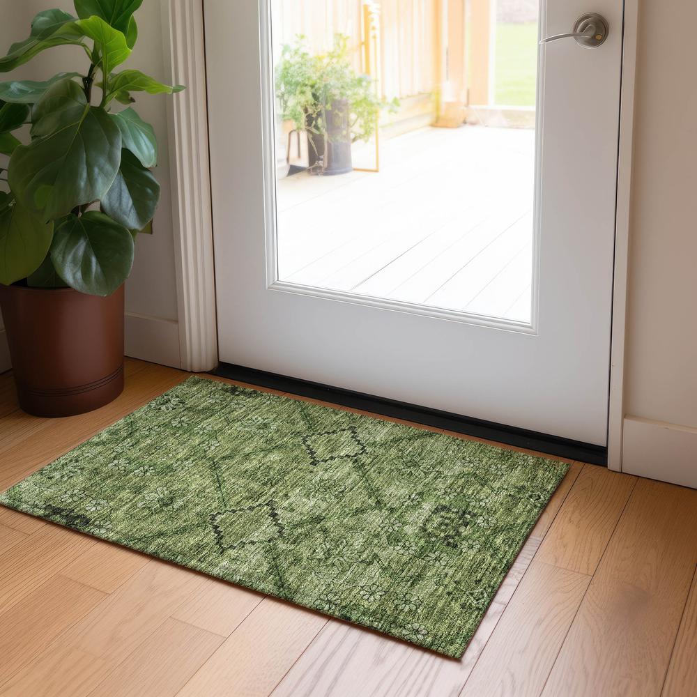 Chantille ACN842 Green 1'8" x 2'6" Rug. Picture 5