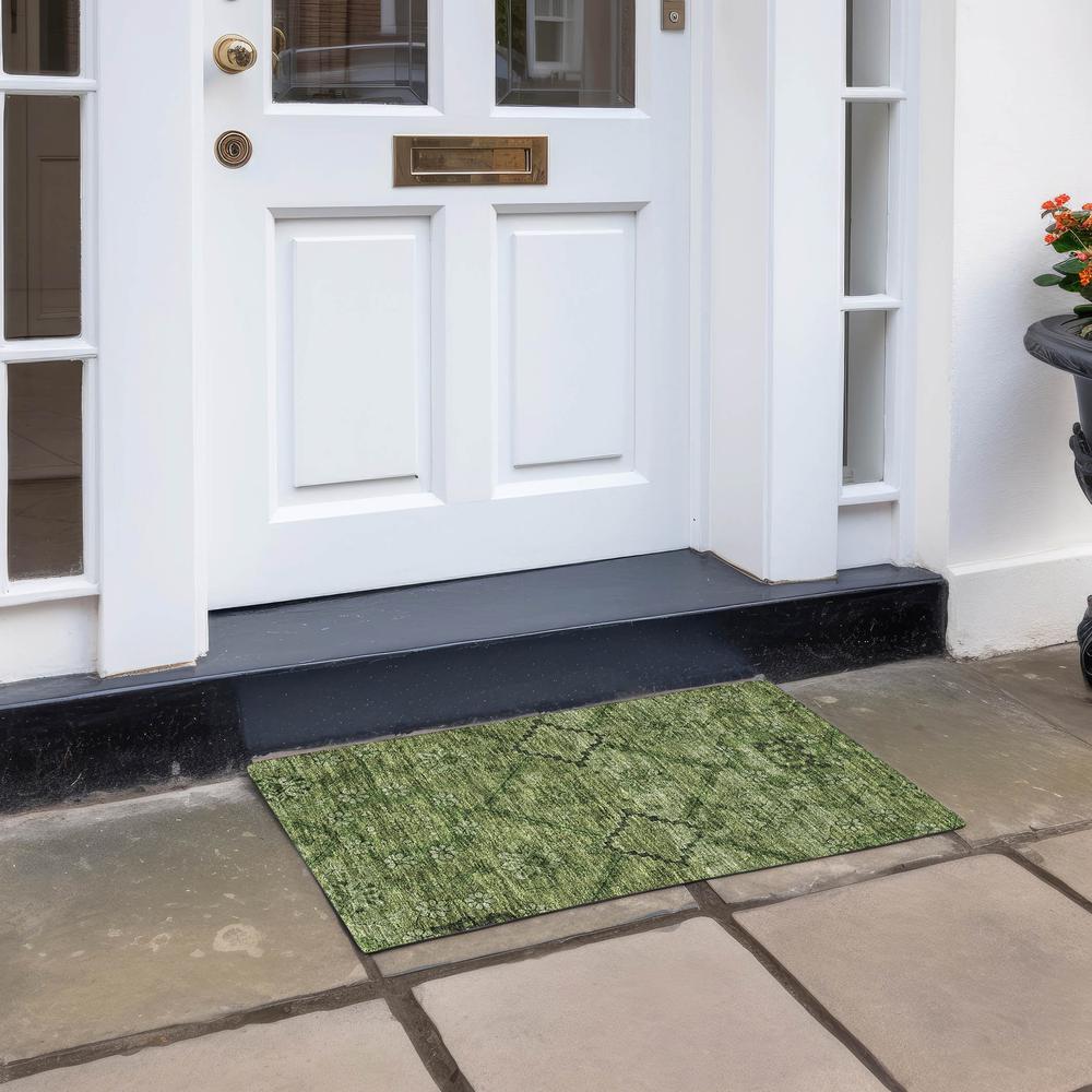 Chantille ACN842 Green 1'8" x 2'6" Rug. Picture 6