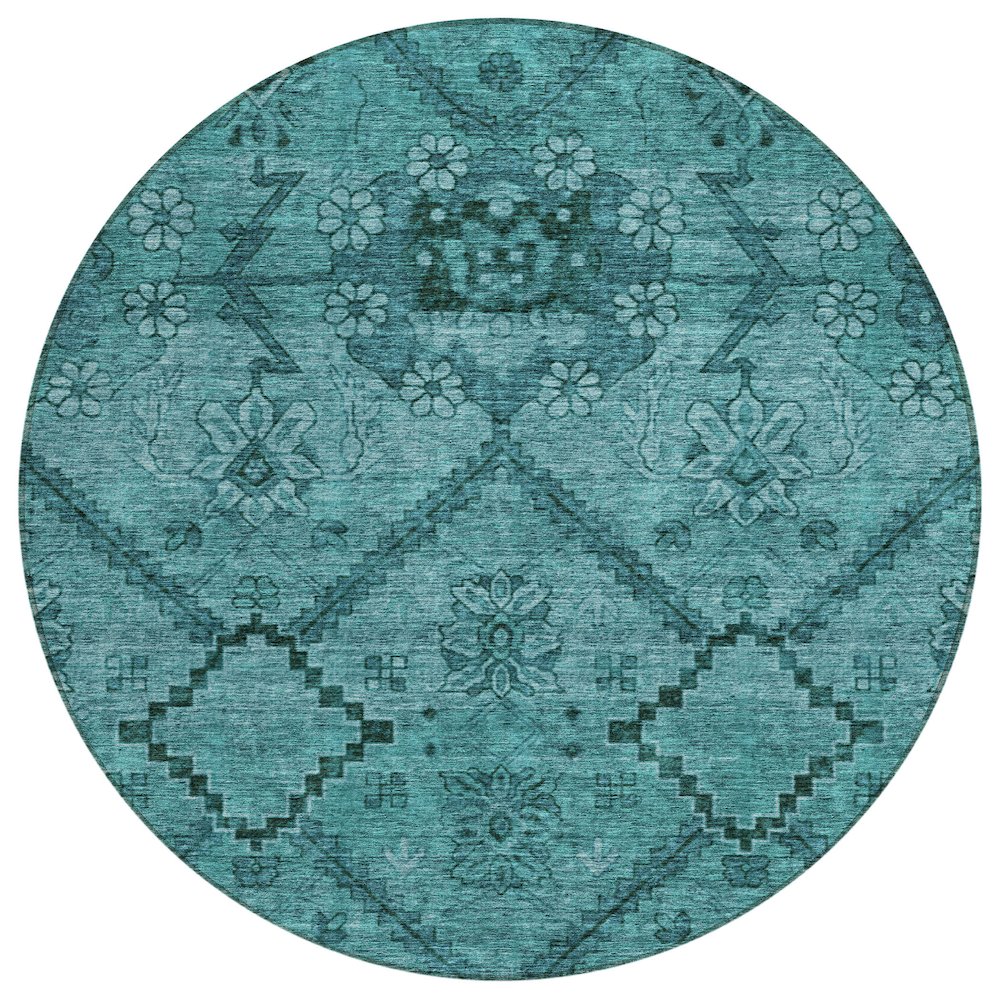 Chantille ACN842 Teal 8' x 8' Rug. Picture 1