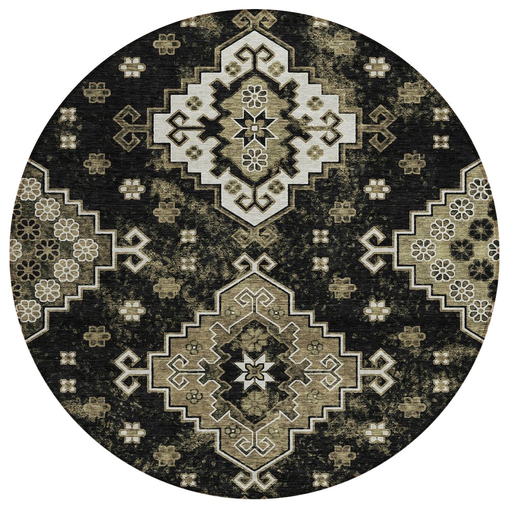 Chantille ACN846 Black 8' x 8' Rug. Picture 1