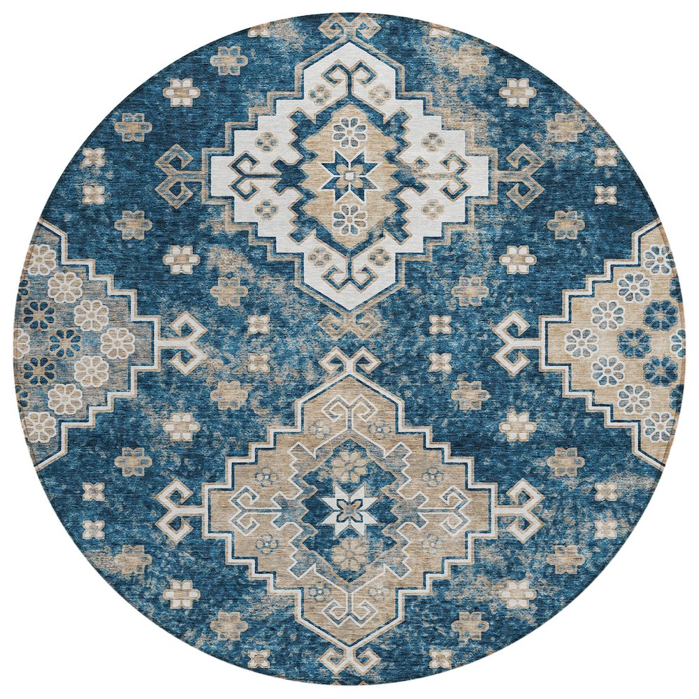 Chantille ACN846 Blue 8' x 8' Rug. Picture 1