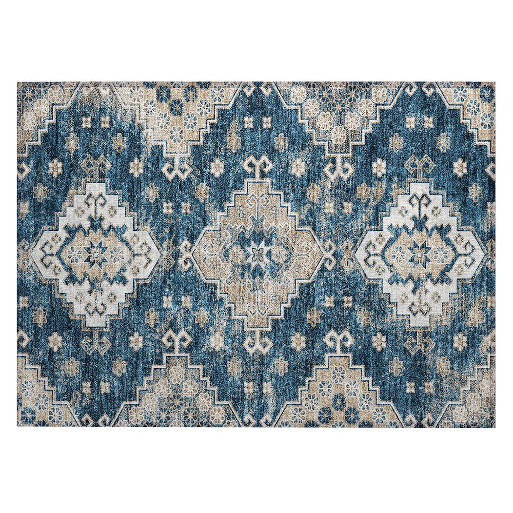 Chantille ACN846 Blue 1'8" x 2'6" Rug. Picture 1