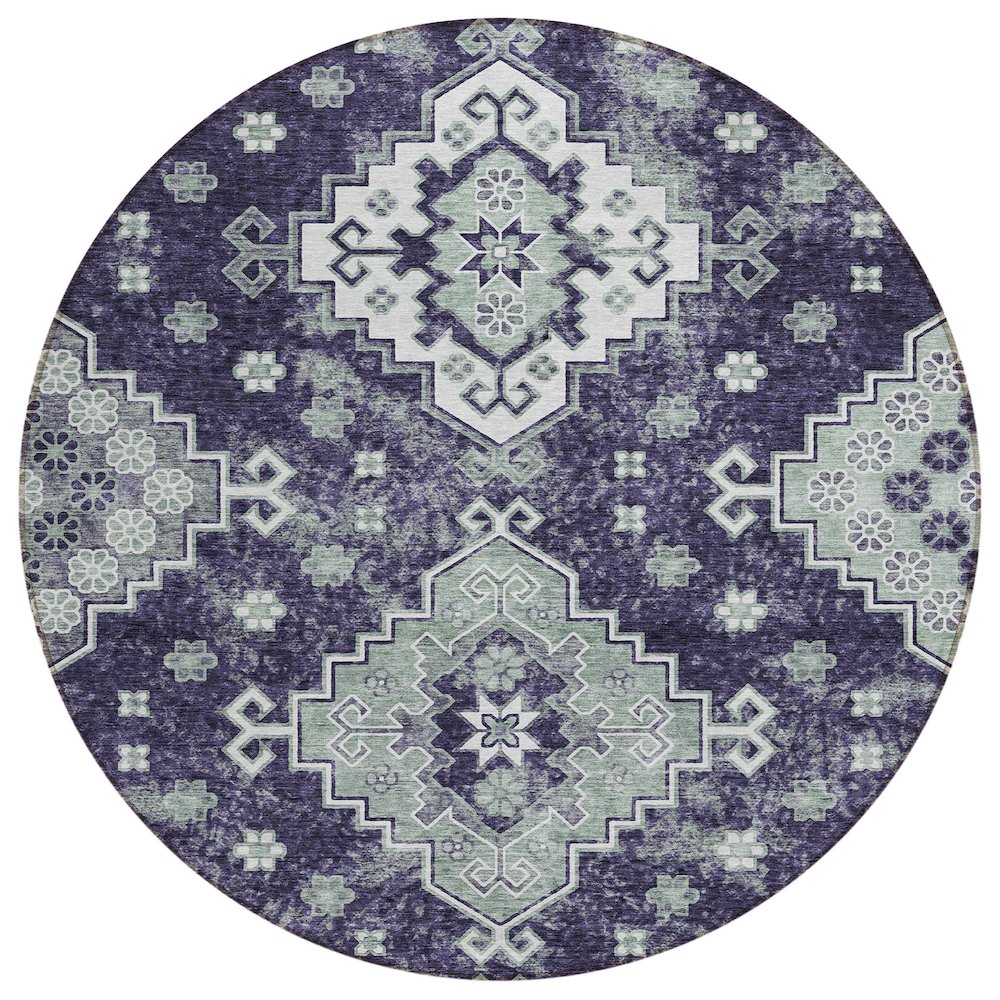 Chantille ACN846 Purple 8' x 8' Rug. Picture 1