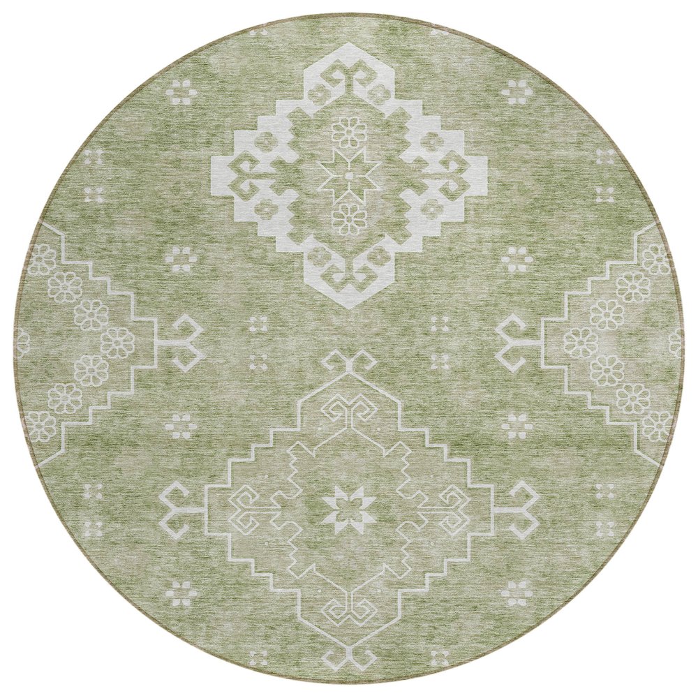 Chantille ACN847 Green 8' x 8' Rug. Picture 1