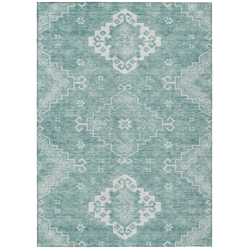 Chantille ACN847 Teal 2'6" x 3'10" Rug. Picture 1