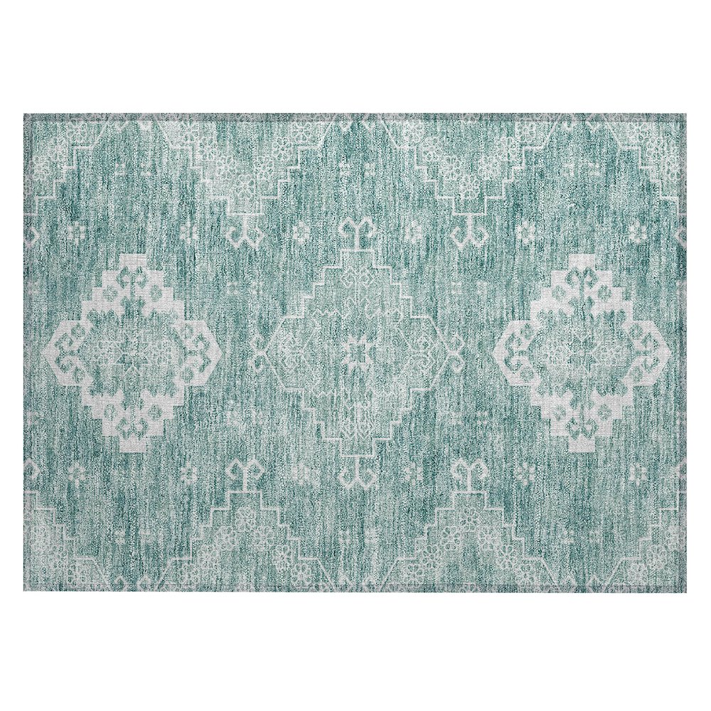 Chantille ACN847 Teal 1'8" x 2'6" Rug. Picture 1