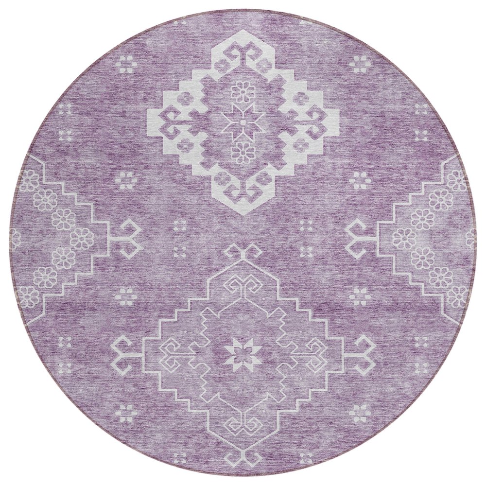 Chantille ACN847 Purple 8' x 8' Rug. Picture 1
