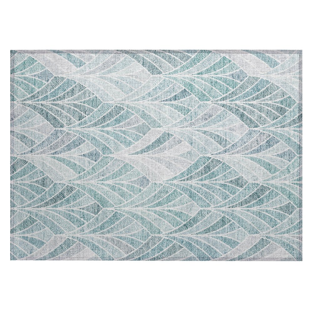 Chantille ACN851 Teal 1'8" x 2'6" Rug. Picture 1