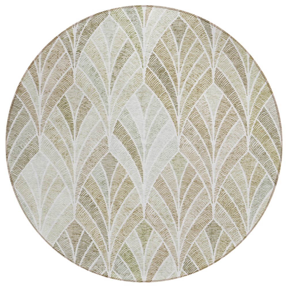 Chantille ACN851 Brown 8' x 8' Rug. Picture 1