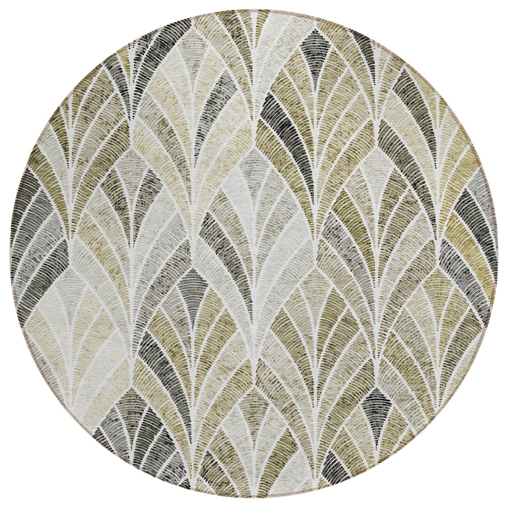 Chantille ACN851 Brown 8' x 8' Rug. Picture 1