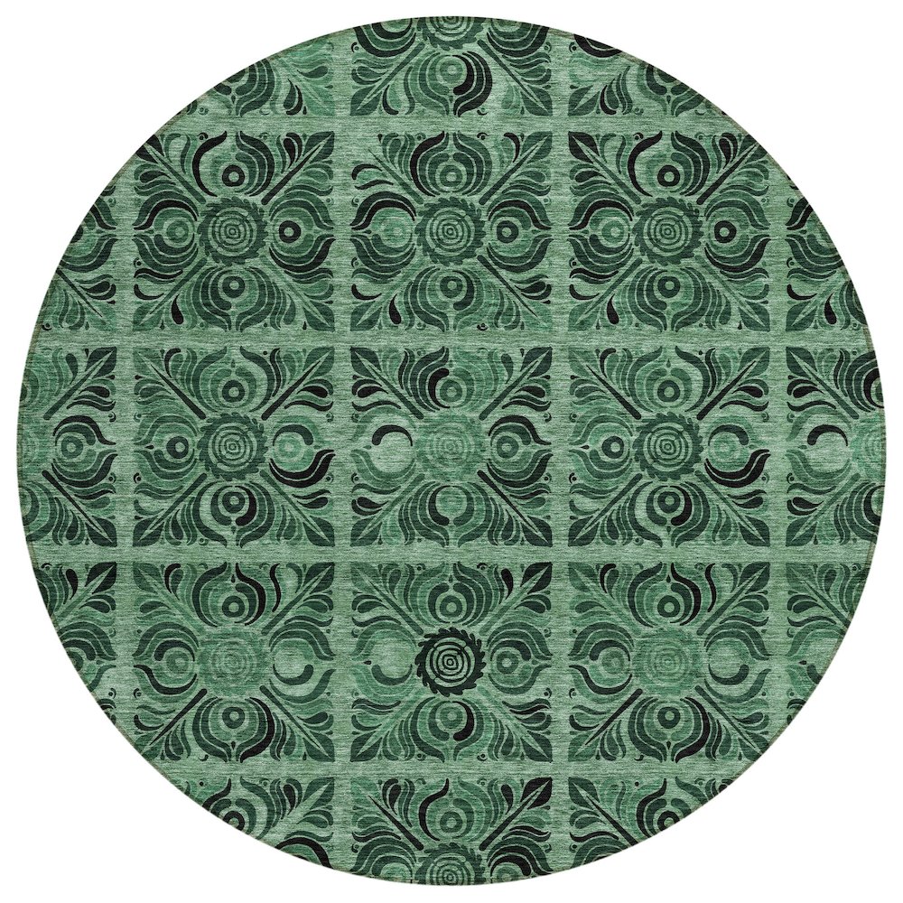 Chantille ACN853 Green 8' x 8' Rug. Picture 1