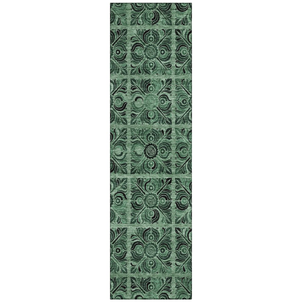 Chantille ACN853 Green 2'3" x 7'6" Rug. Picture 1