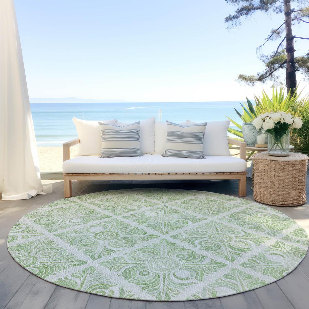 Chantille ACN854 Green 8' x 8' Rug. Picture 6