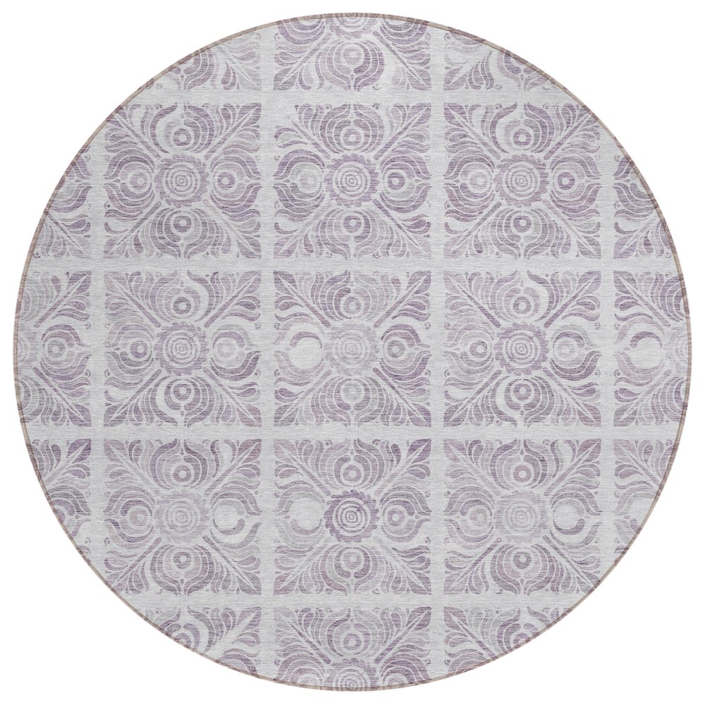 Chantille ACN854 Purple 8' x 8' Rug. Picture 1