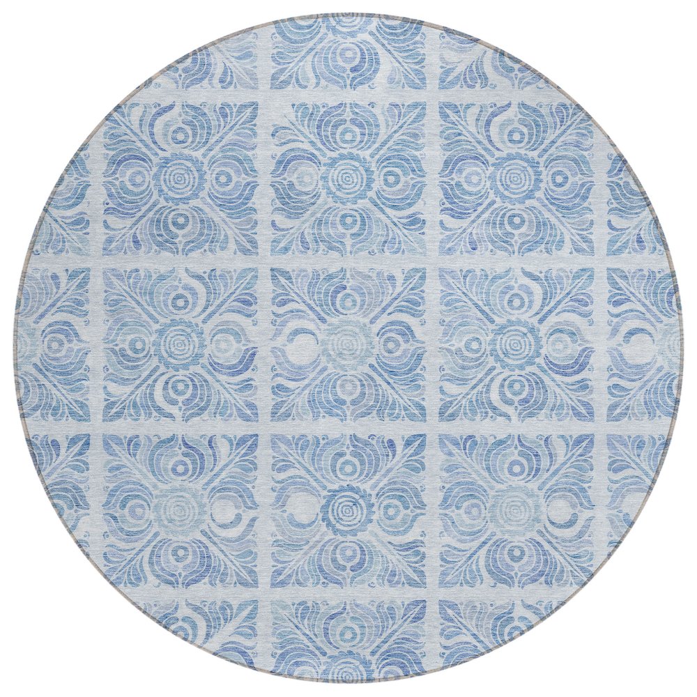 Chantille ACN854 Blue 8' x 8' Rug. Picture 1