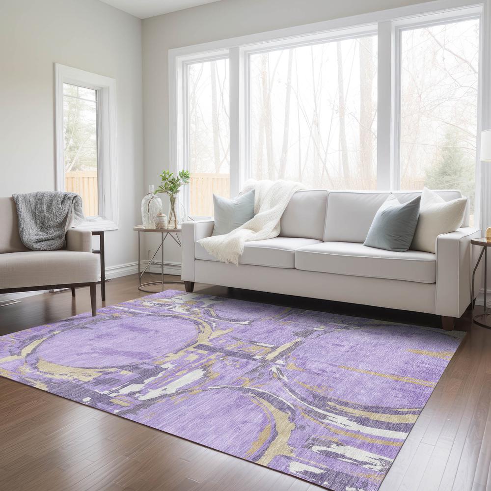 Chantille ACN855 Purple 2'6" x 3'10" Rug. Picture 6