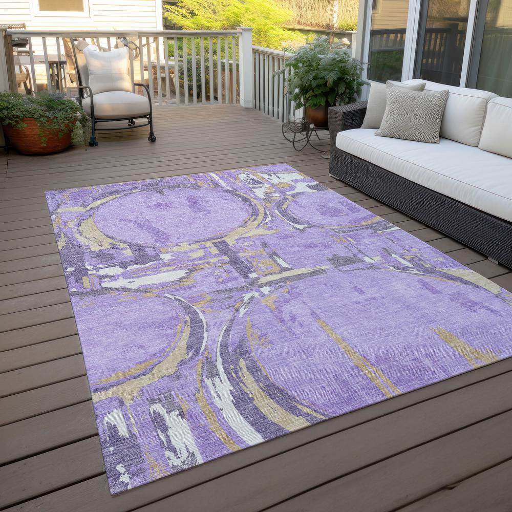 Chantille ACN855 Purple 2'6" x 3'10" Rug. Picture 7