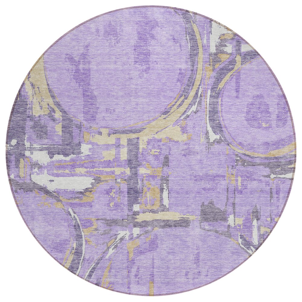 Chantille ACN855 Purple 8' x 8' Rug. Picture 1