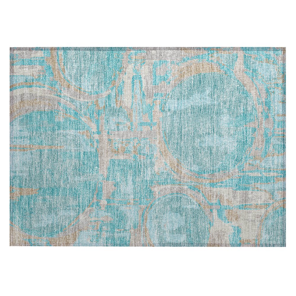 Chantille ACN855 Teal 1'8" x 2'6" Rug. Picture 1