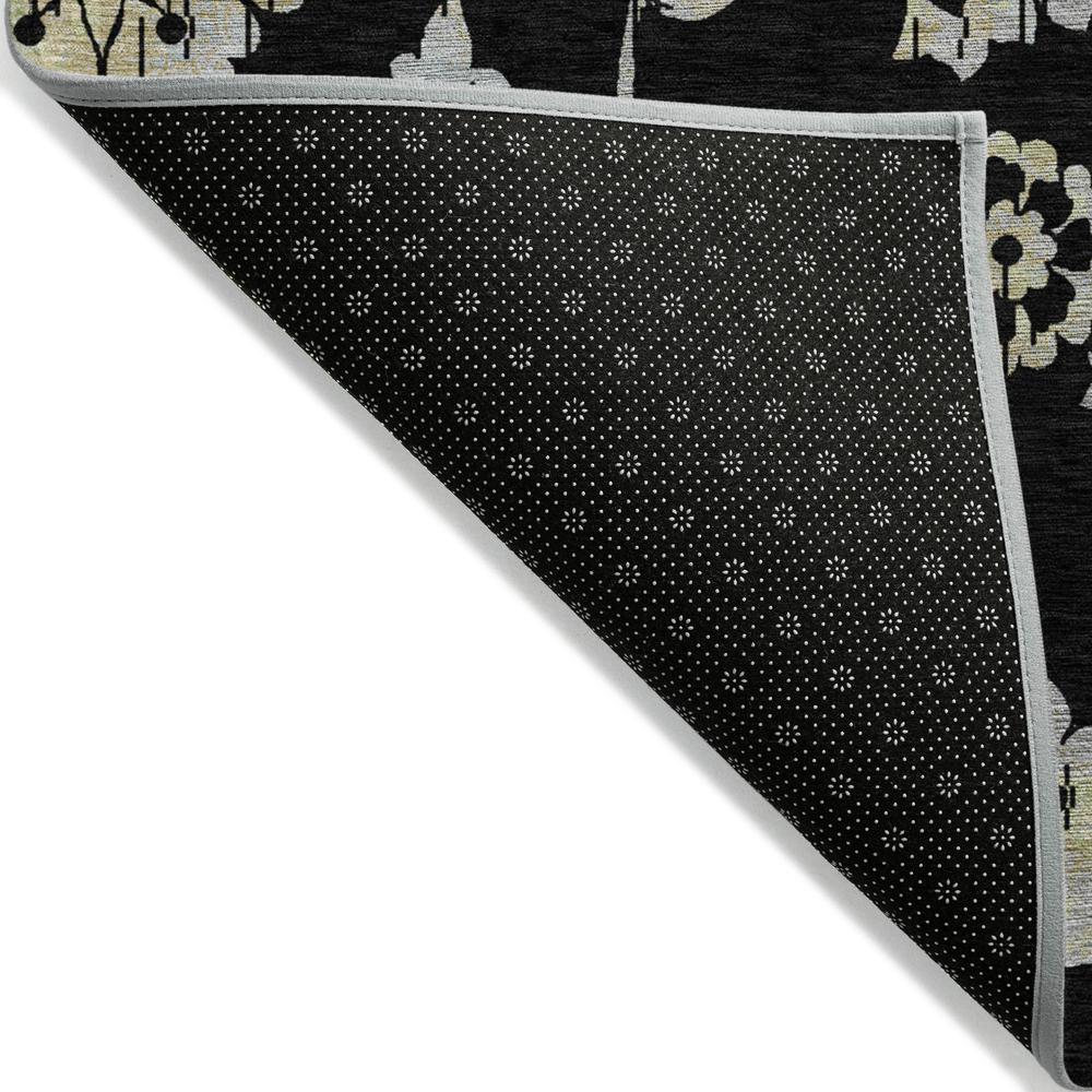Chantille ACN856 Black 1'8" x 2'6" Rug. Picture 2