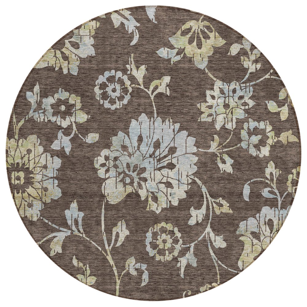 Chantille ACN856 Brown 8' x 8' Rug. Picture 1