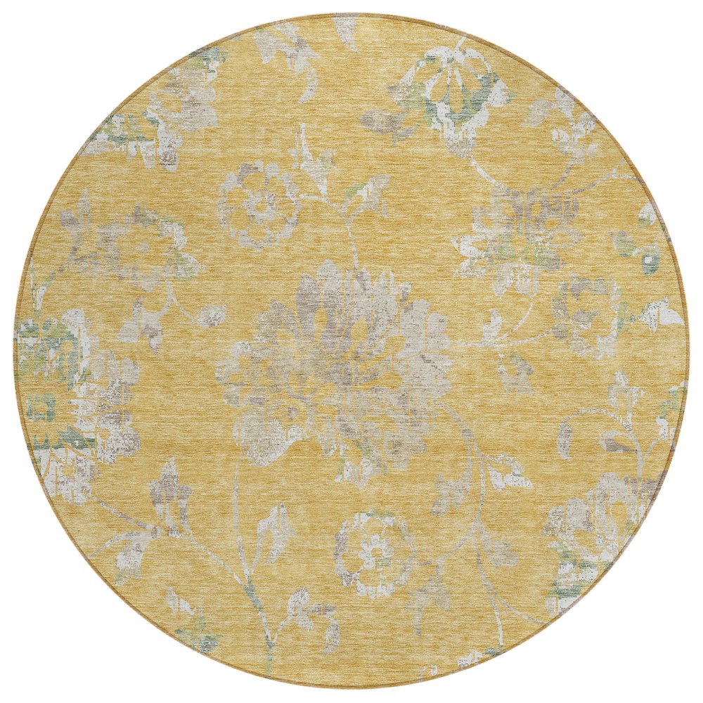 Chantille ACN856 Gold 8' x 8' Rug. Picture 1