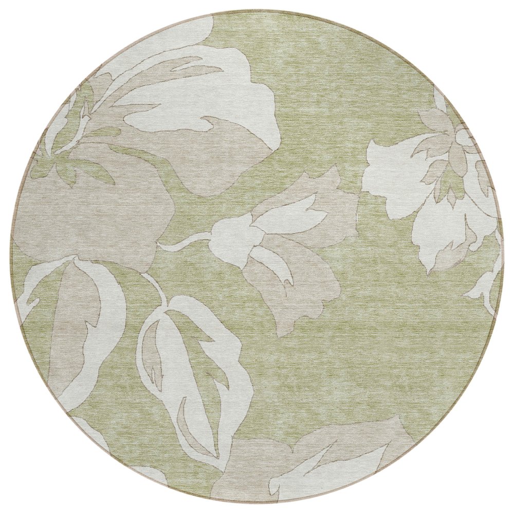 Chantille ACN857 Green 8' x 8' Rug. Picture 1