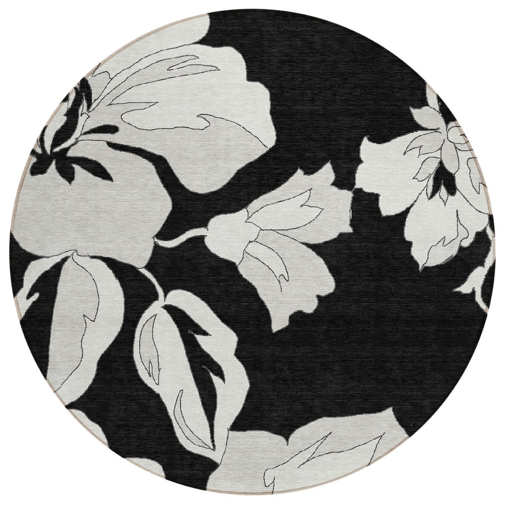 Chantille ACN857 Black 8' x 8' Rug. Picture 1